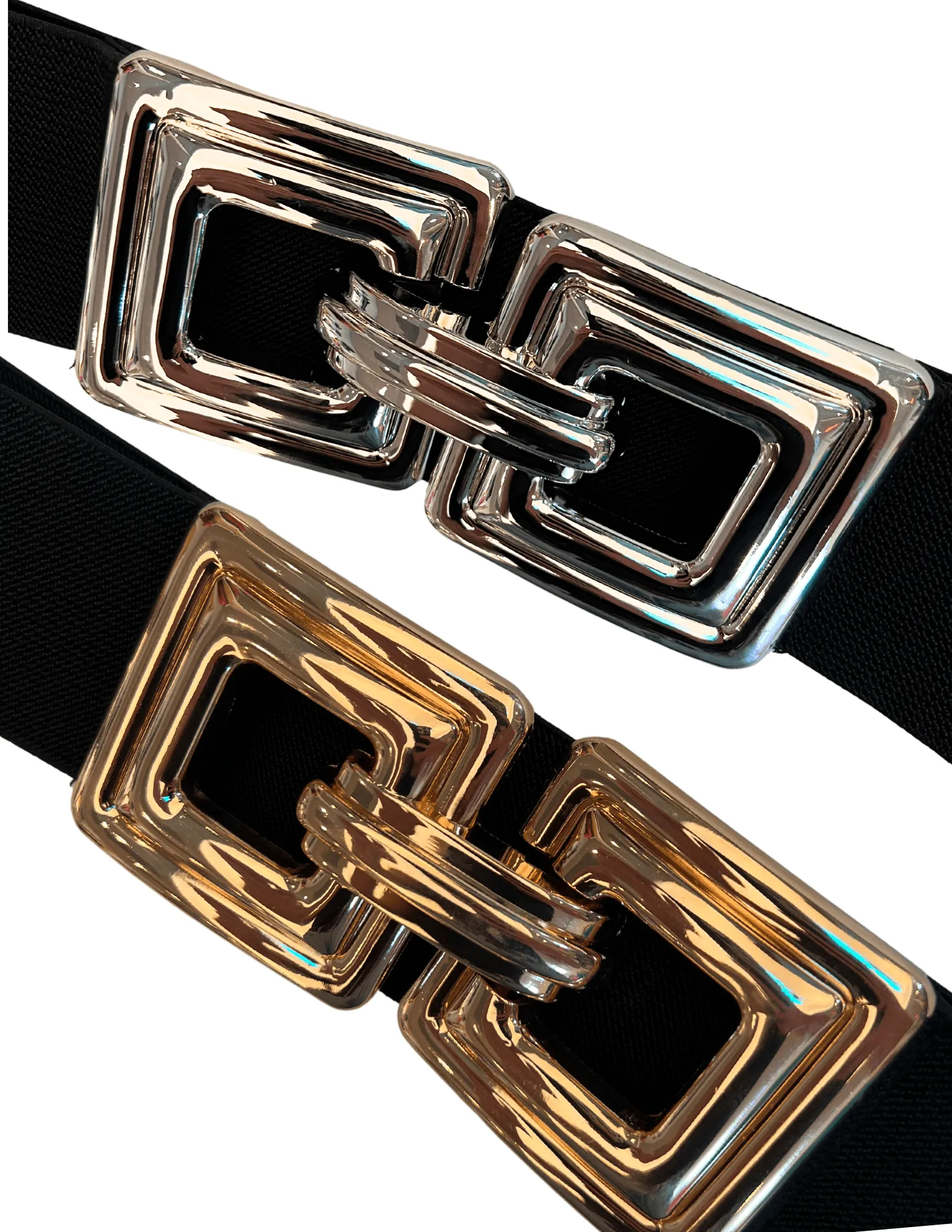 Metal Square Stretch Belt