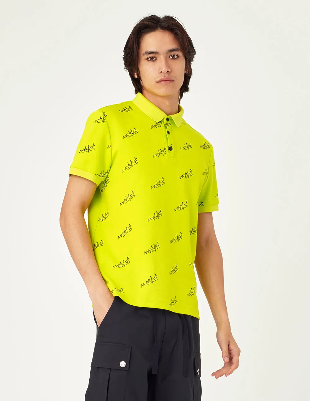 MF logo neon POLO Shirt