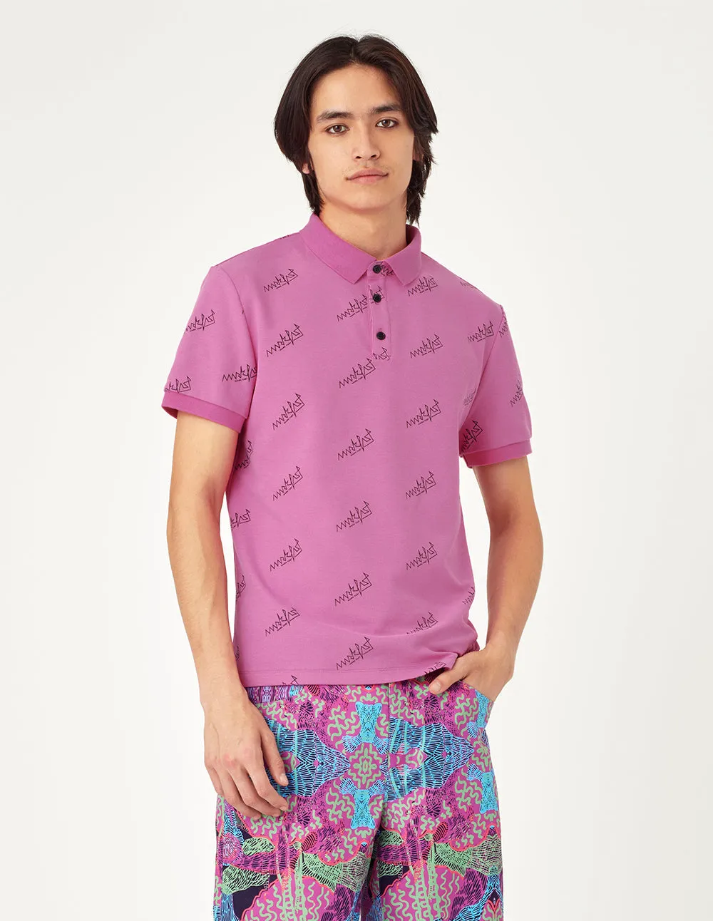 MF logo neon POLO Shirt