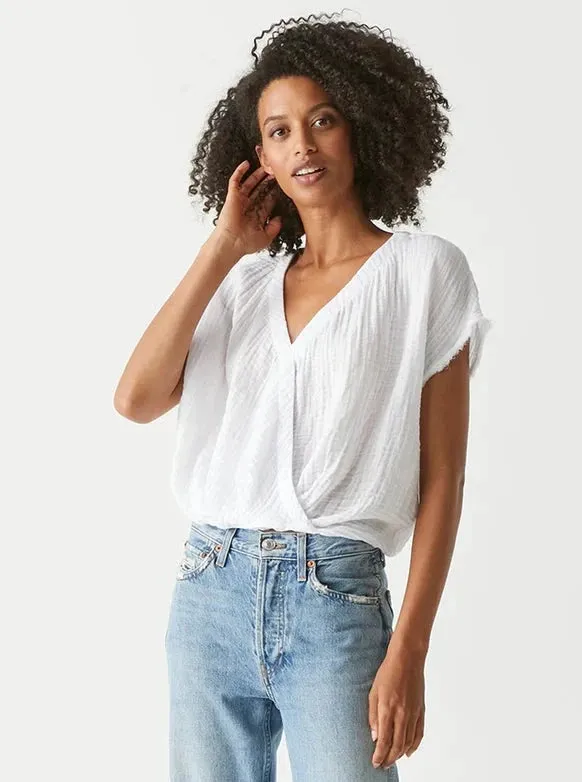 Michael Stars Evie Faux Wrap Top