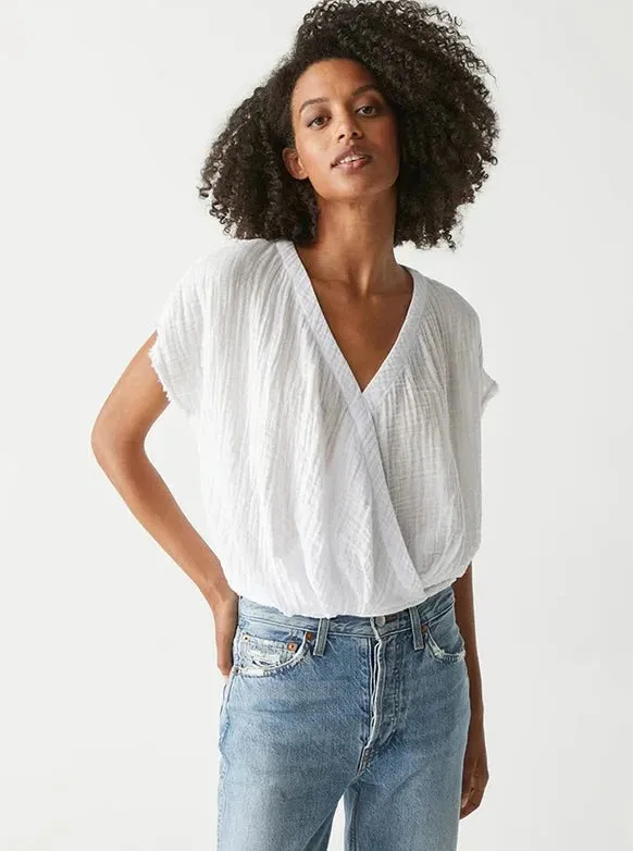 Michael Stars Evie Faux Wrap Top