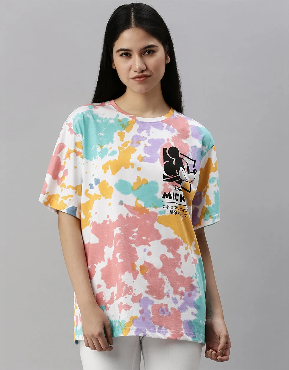 Mickey Oversized Tie-Dye T-Shirt