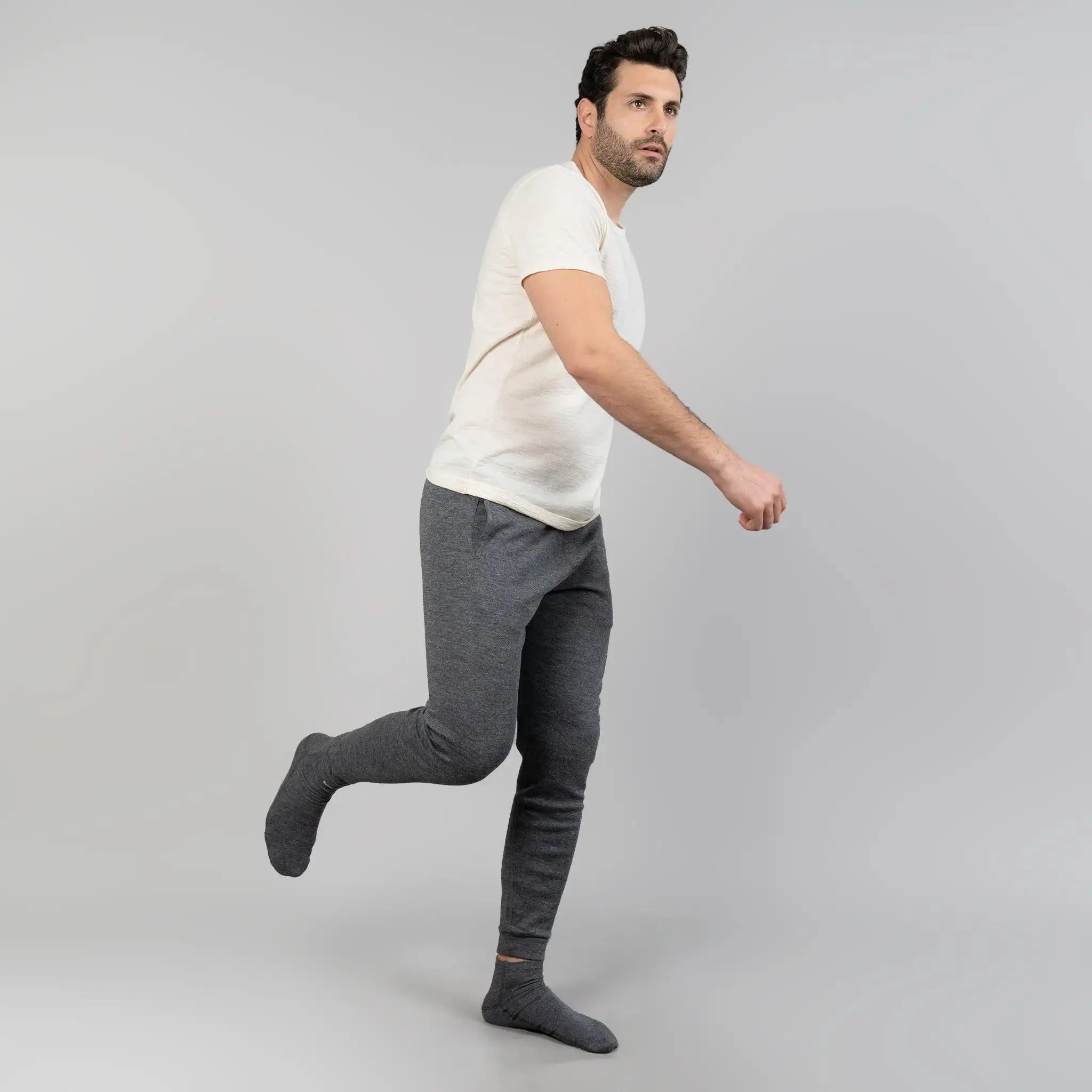 Mix 2 Pack - Men's Alpaca Wool Sweatpants & Leggings: 420 Midweight