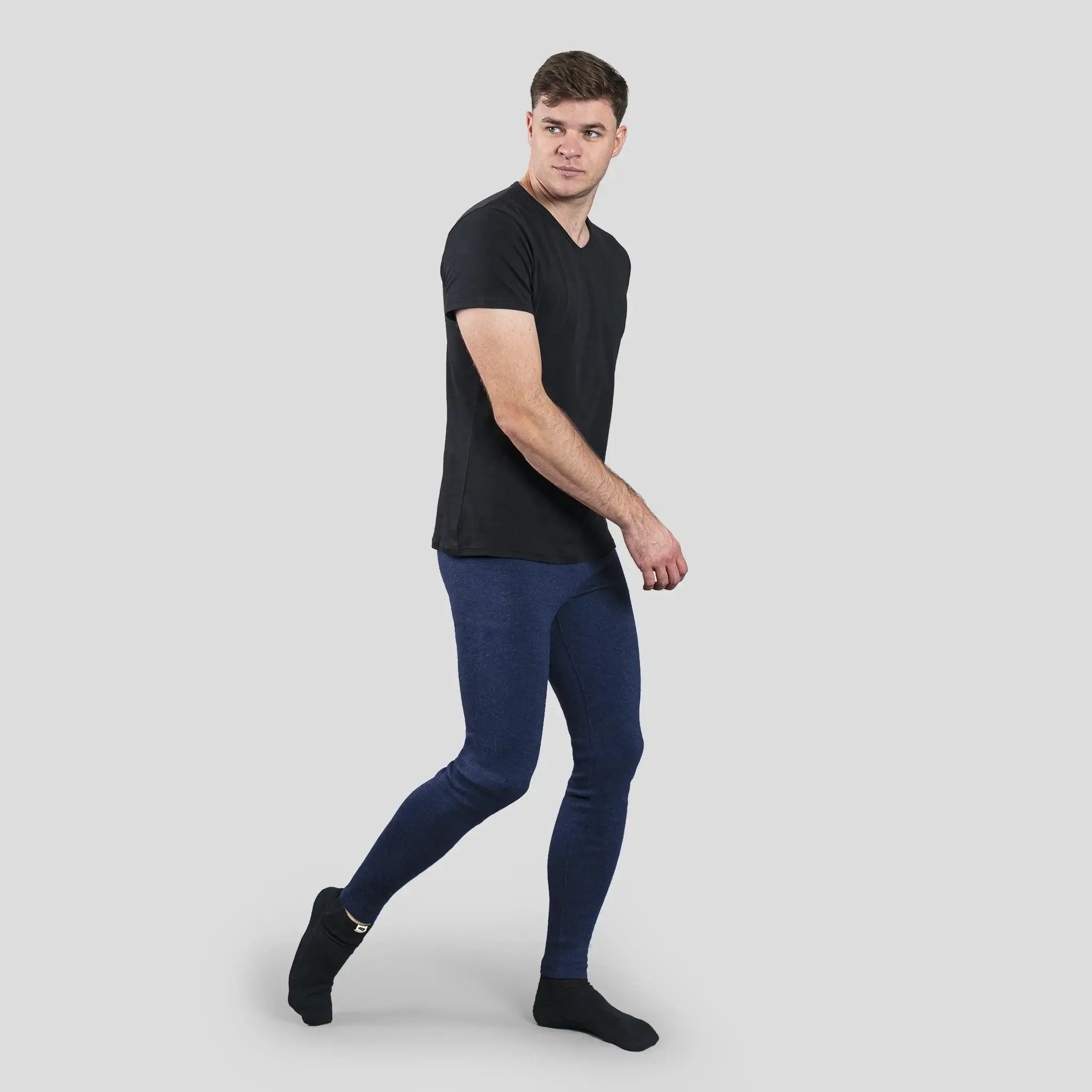 Mix 2 Pack - Men's Alpaca Wool Sweatpants & Leggings: 420 Midweight