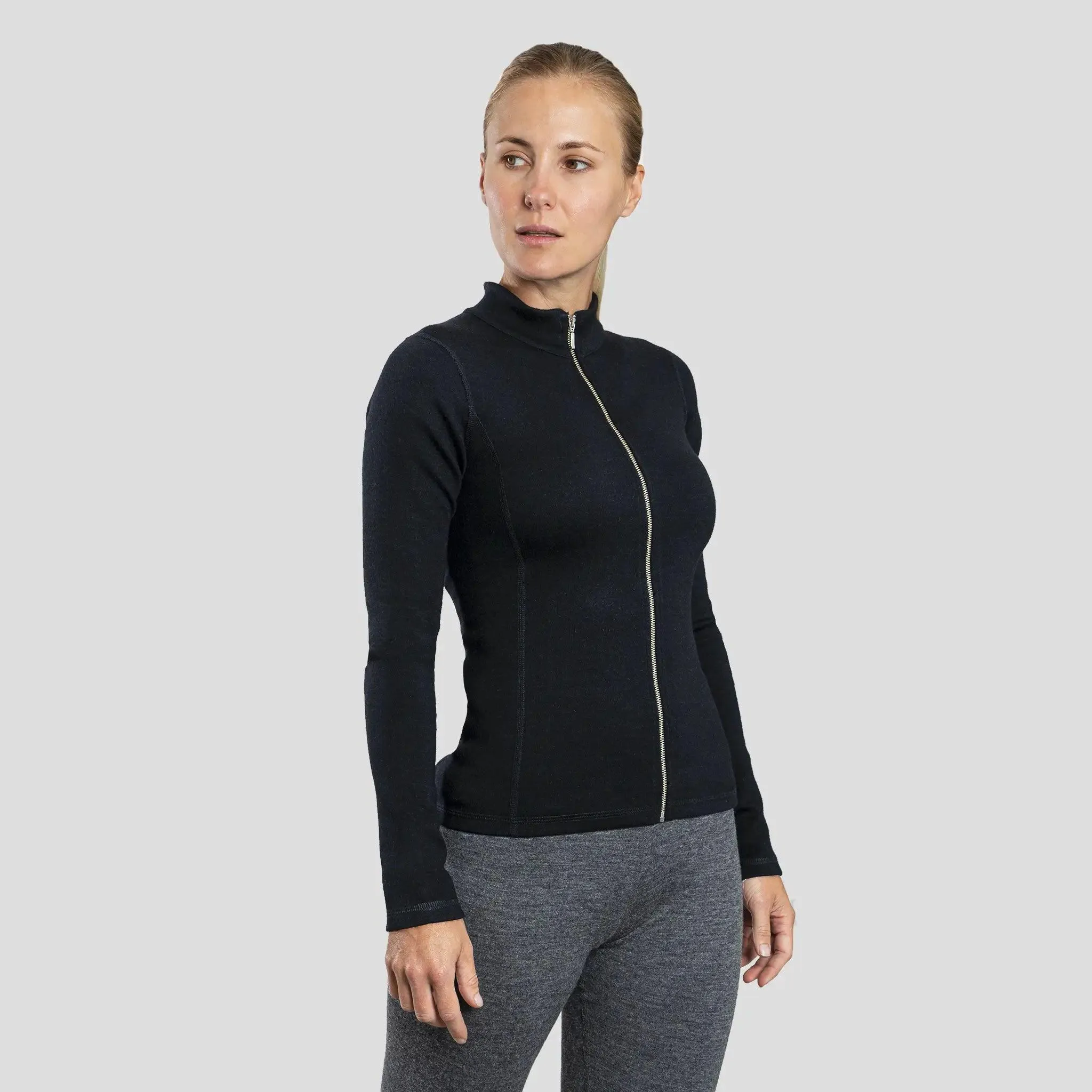 Mix 2 Pack - Women's Alpaca Wool Jacket Full-Zip & Sweatpants: 420 Midweight