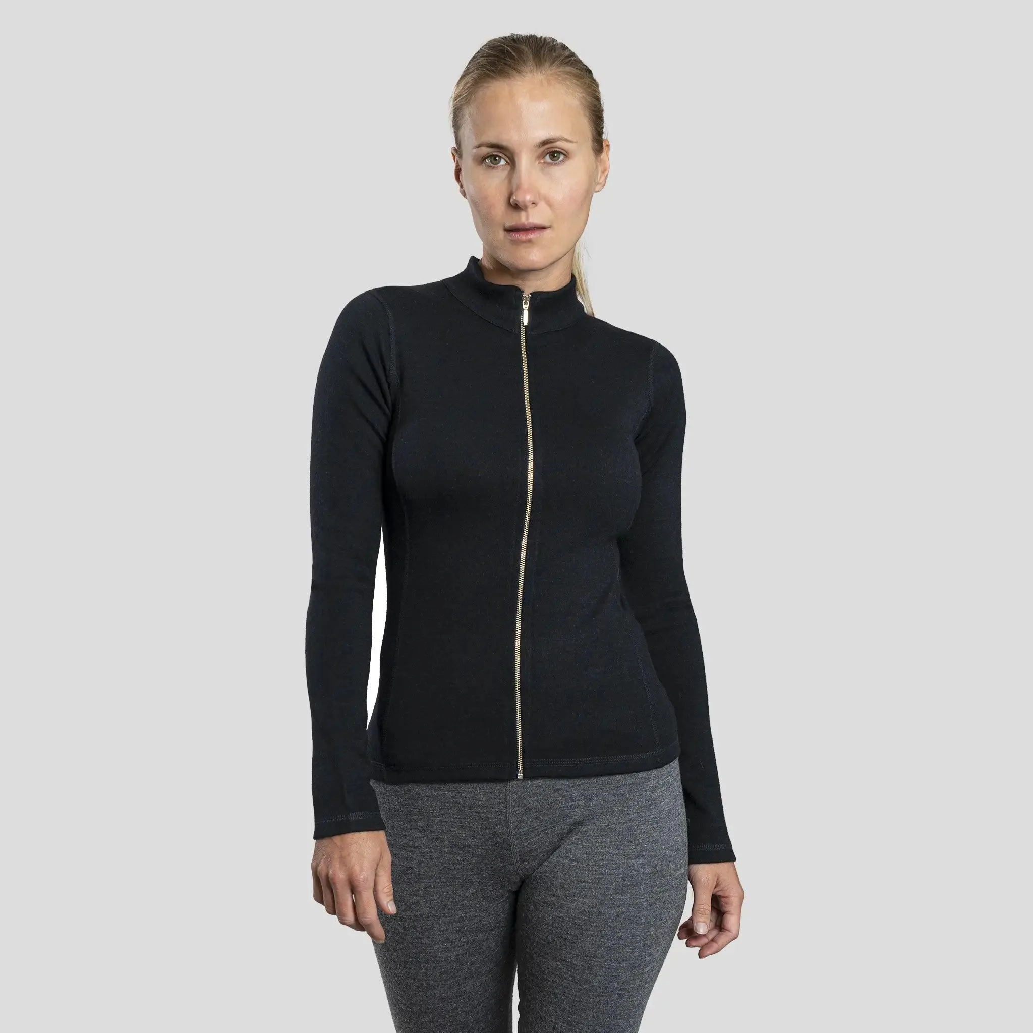 Mix 2 Pack - Women's Alpaca Wool Jacket Full-Zip & Sweatpants: 420 Midweight