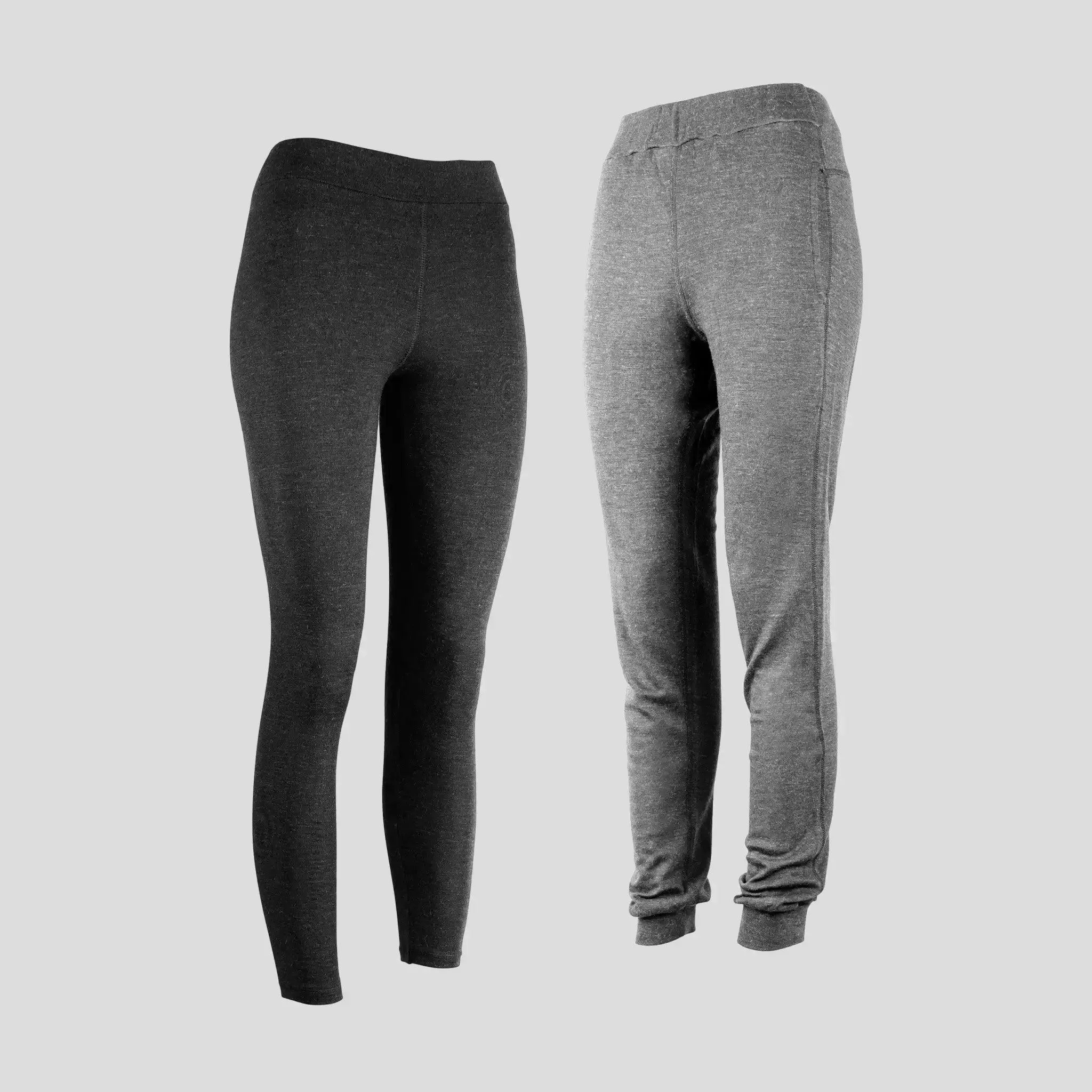 Mix 2 Pack - Women's Alpaca Wool Sweatpants & Leggings: 420 Midweight