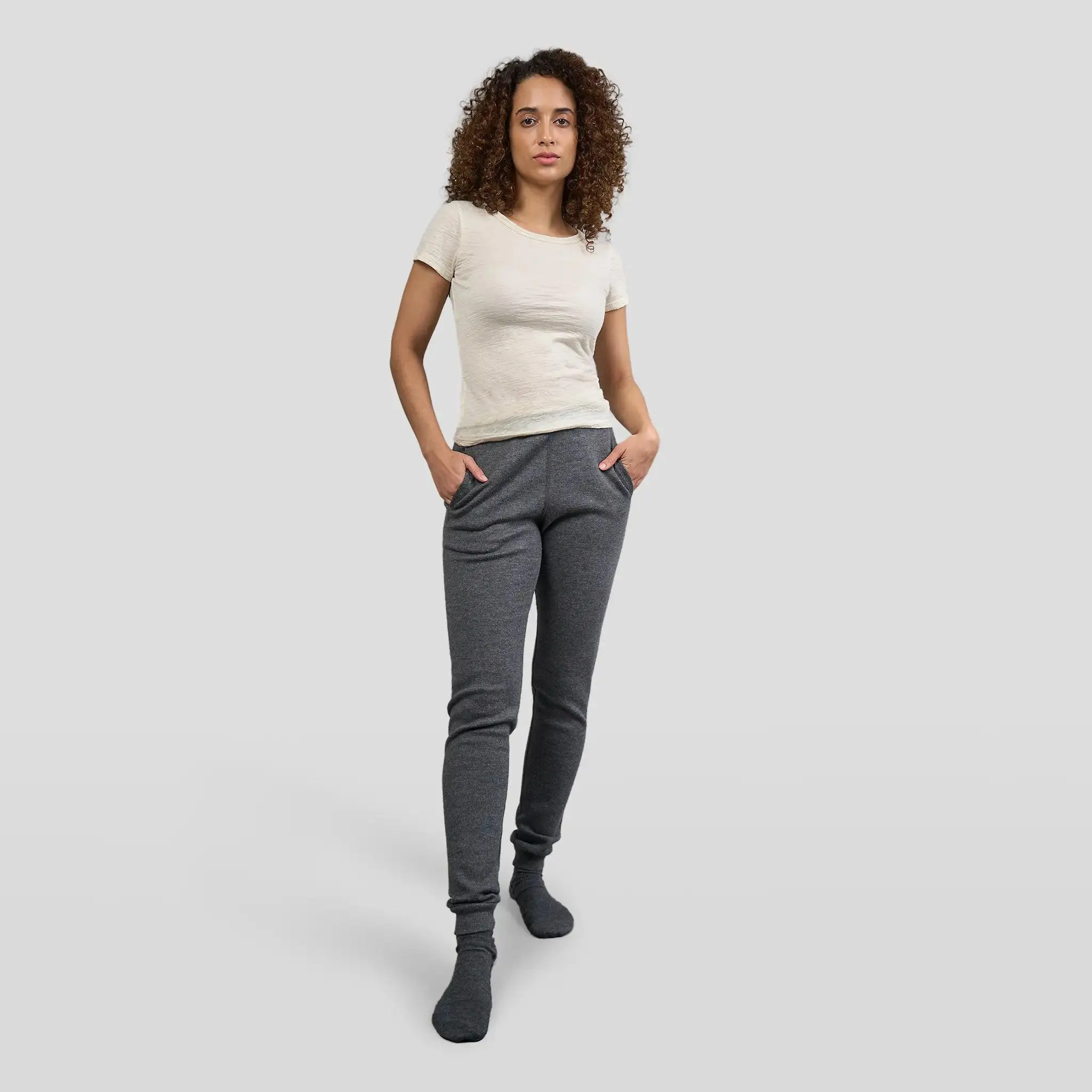 Mix 2 Pack - Women's Alpaca Wool Sweatpants & Leggings: 420 Midweight