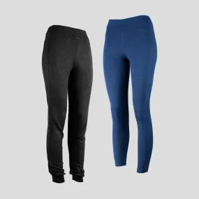 Mix 2 Pack - Women's Alpaca Wool Sweatpants & Leggings: 420 Midweight