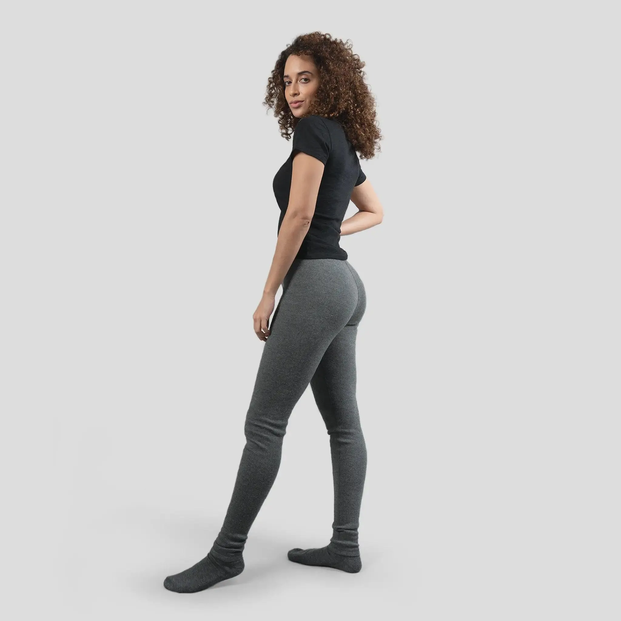 Mix 2 Pack - Women's Alpaca Wool Sweatpants & Leggings: 420 Midweight