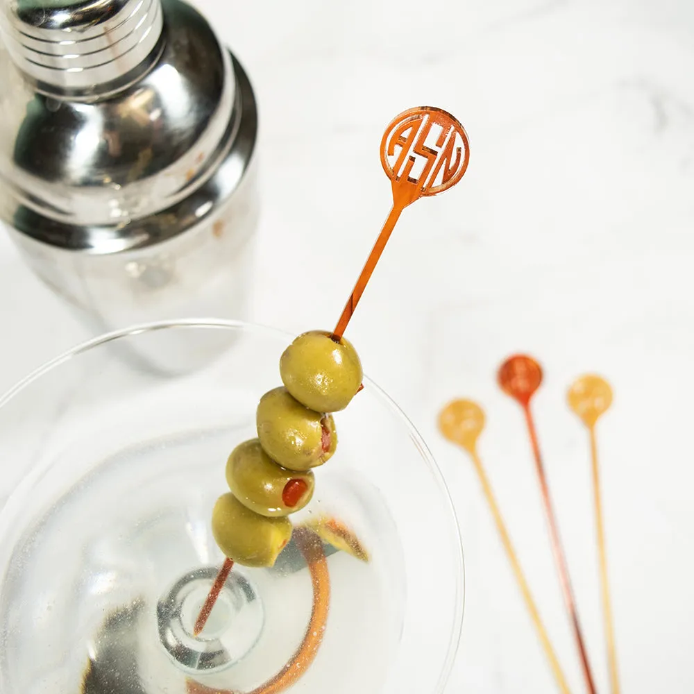 Monogram Acrylic Skewers (Set of 4)