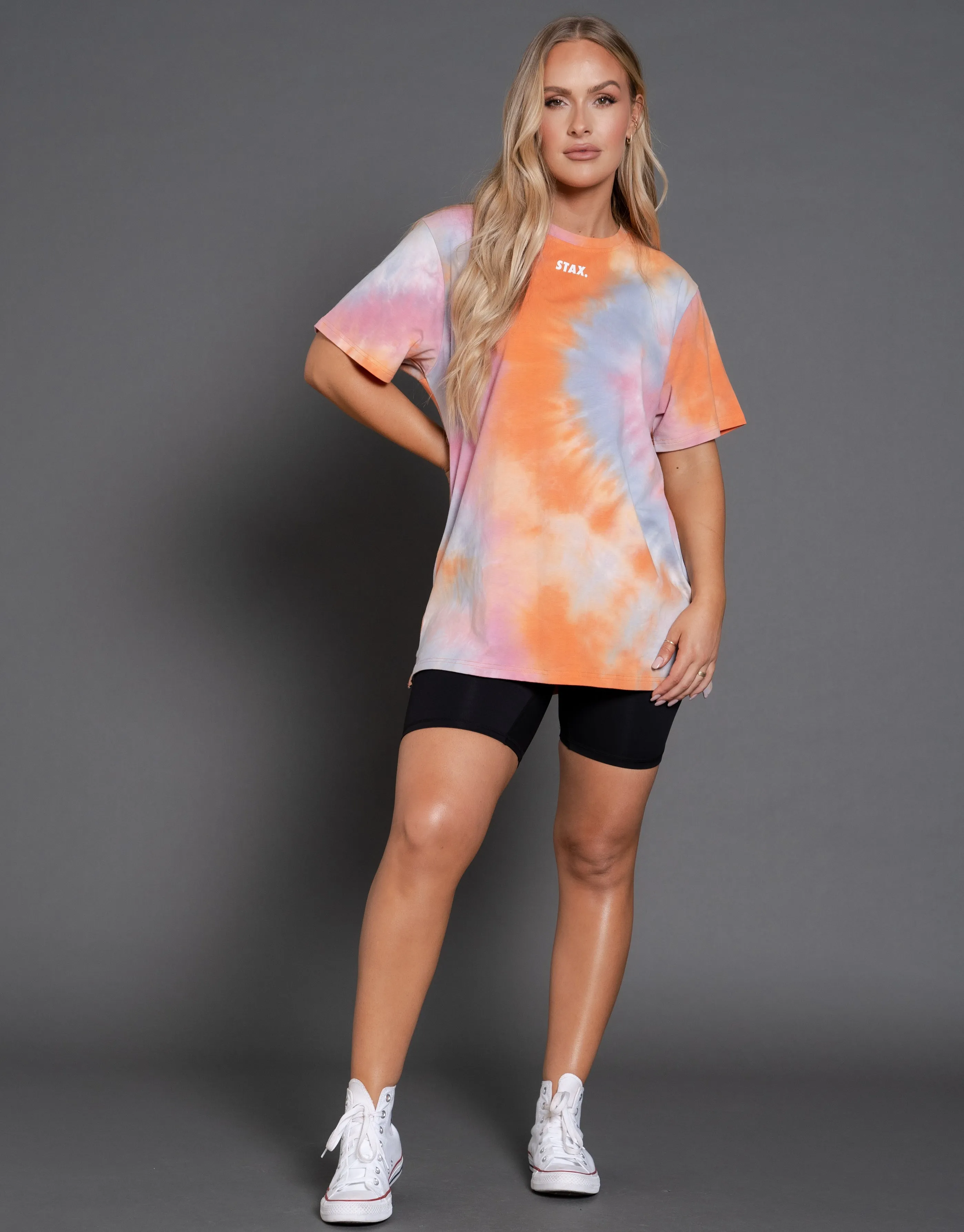 Oversize Tie Dye Tee - Sunrise