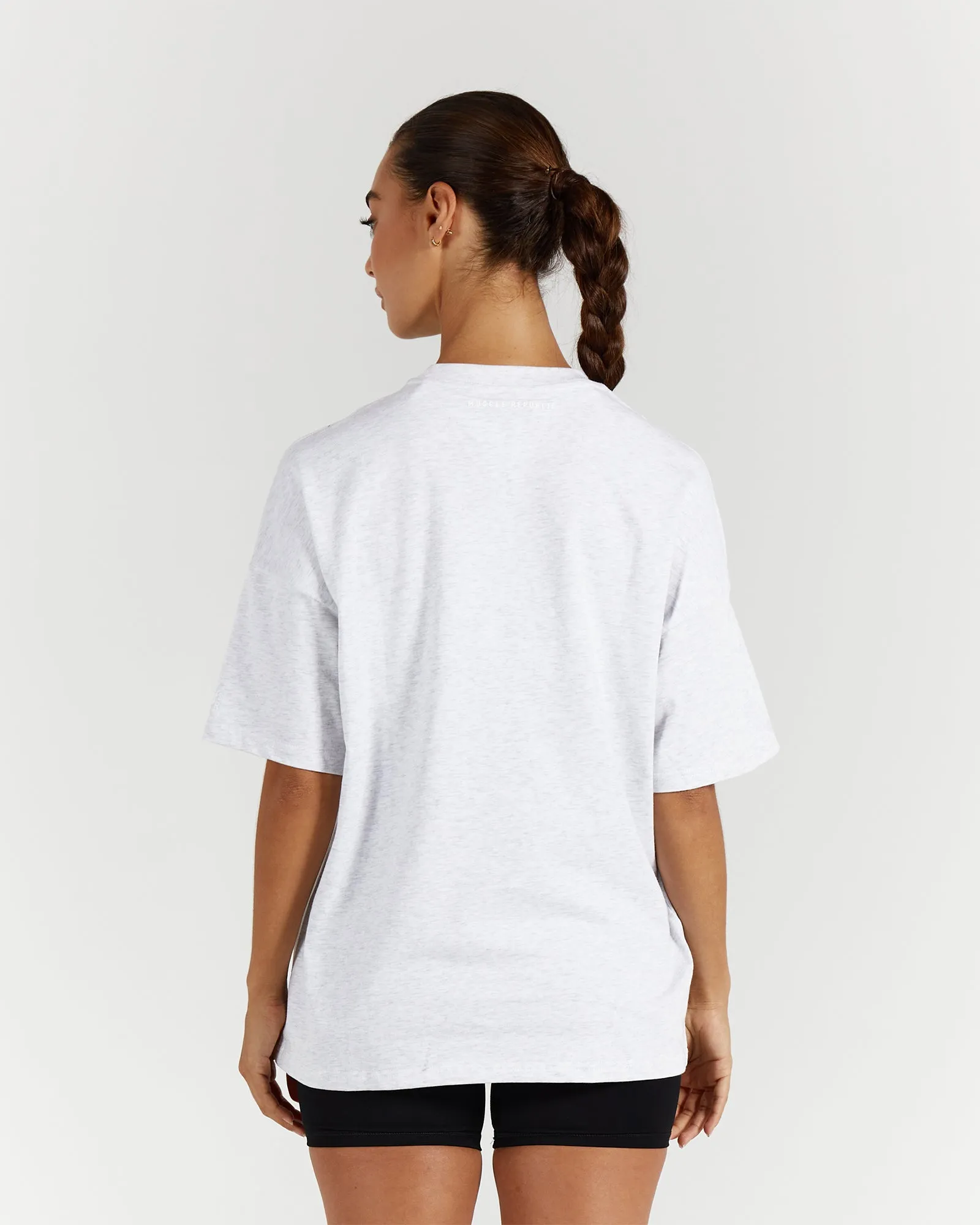 OVERSIZED TEE - SNOW GREY