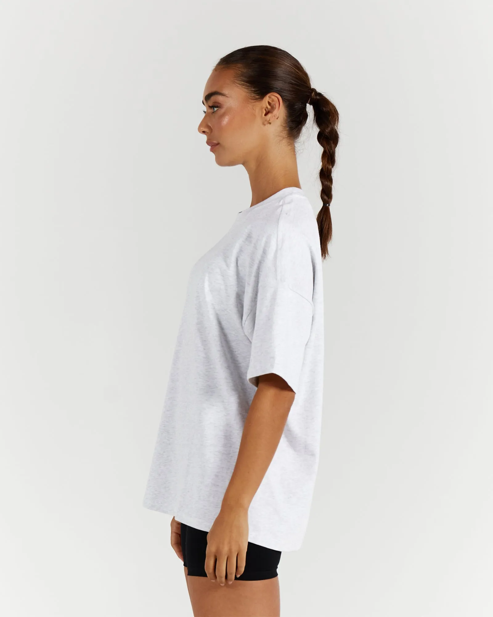 OVERSIZED TEE - SNOW GREY