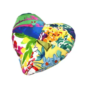 Patch Work Heart Pillow