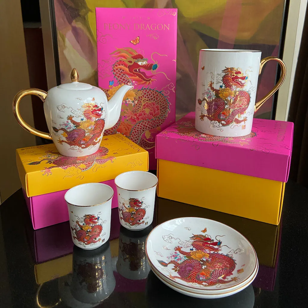 'Peony Dragon' Mug