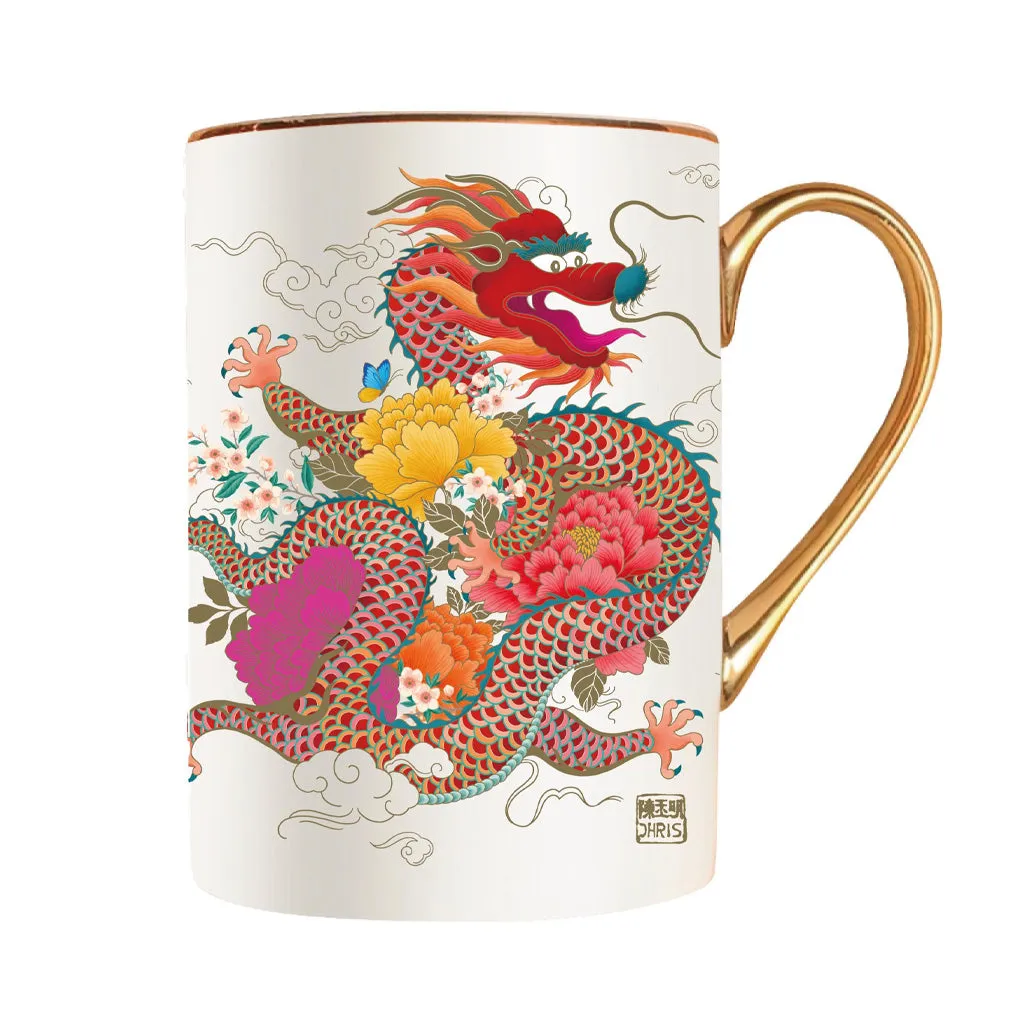 'Peony Dragon' Mug