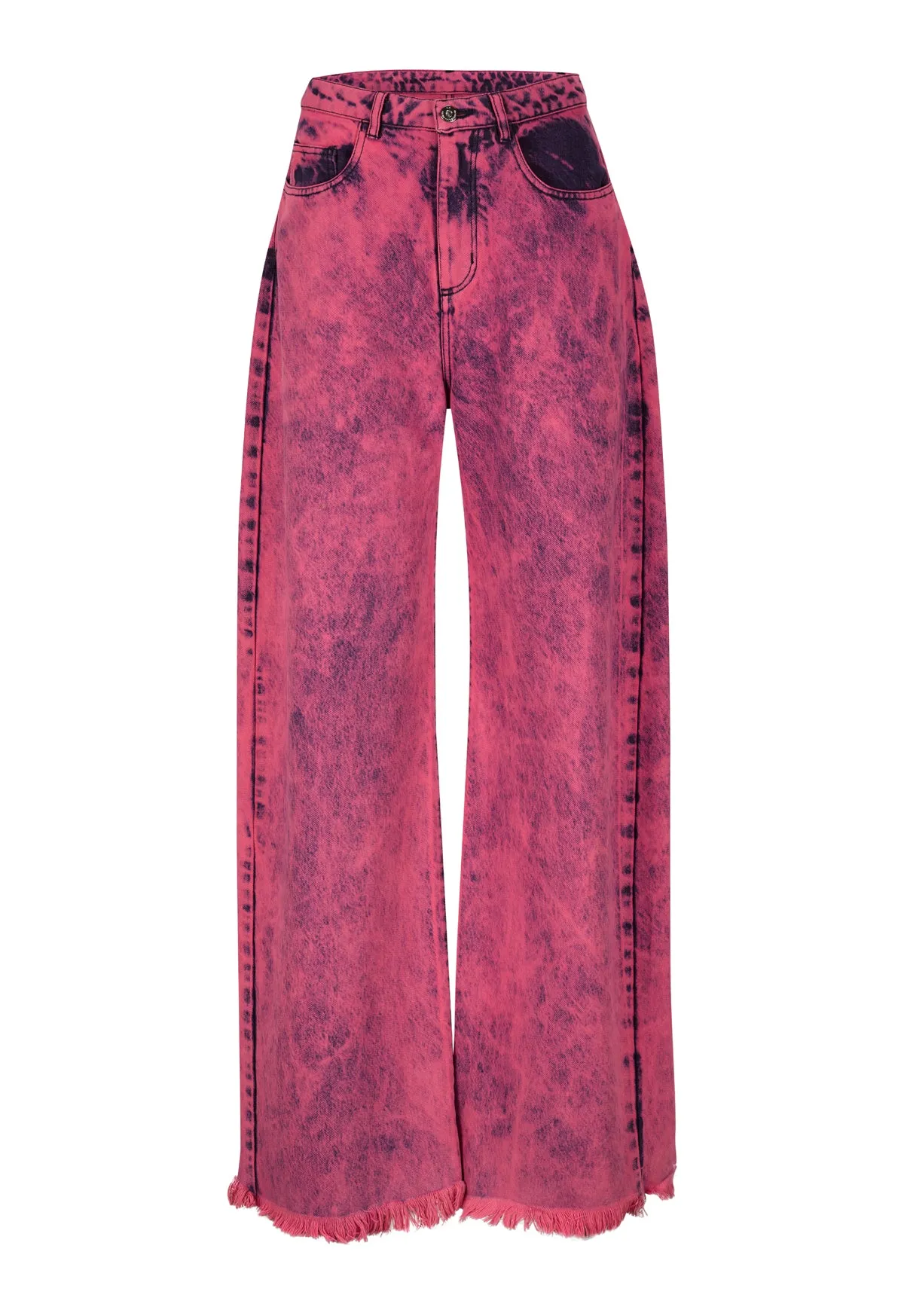 PINK DENIM BOYFRIEND TROUSERS