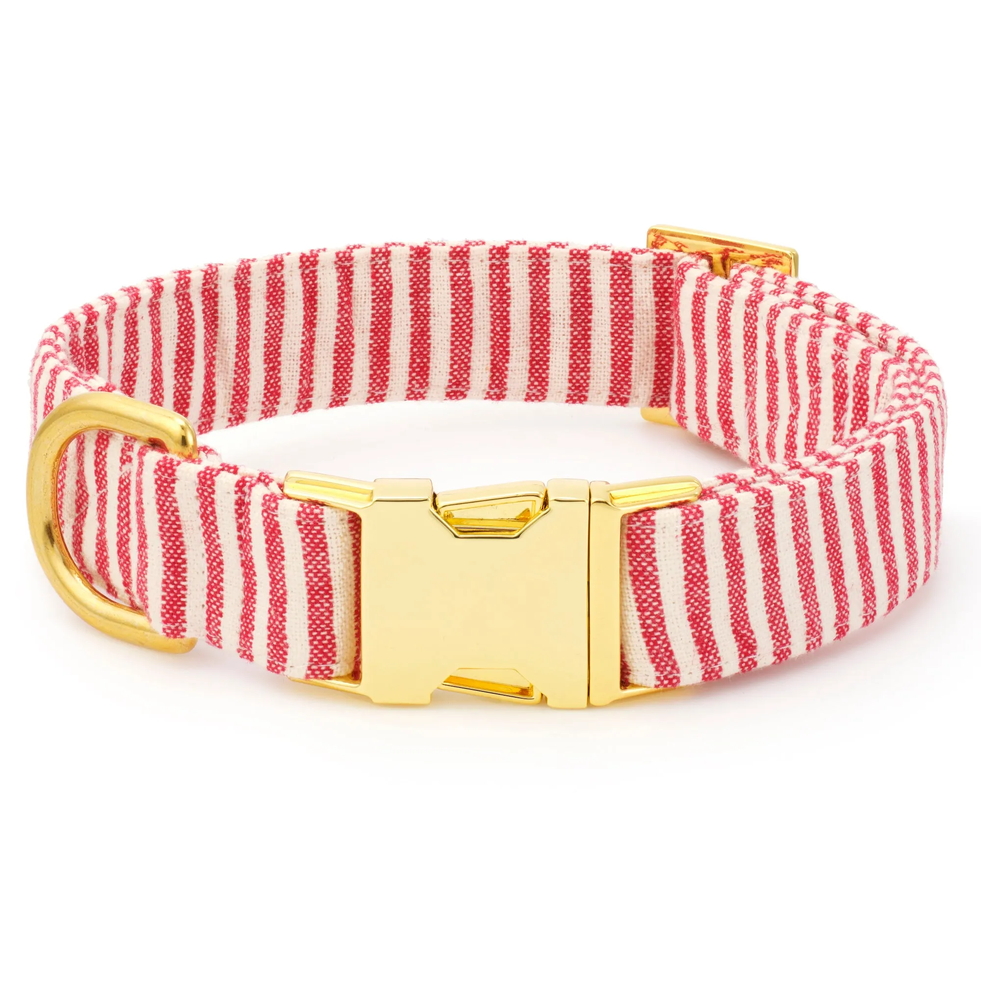 Red Stripe Bow Tie Collar