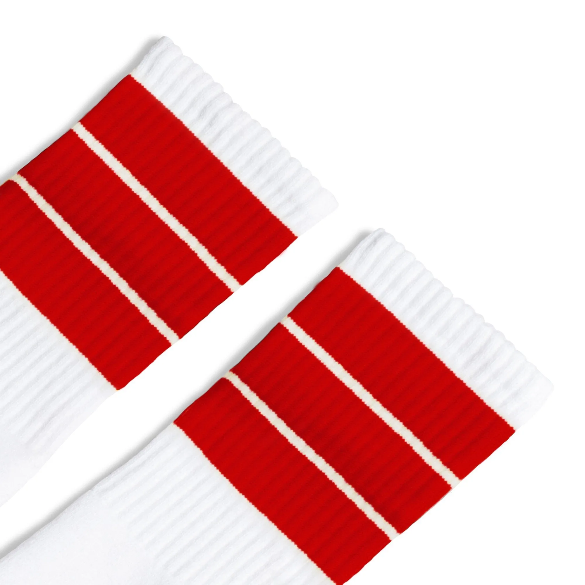 Red Thick Stripe | White