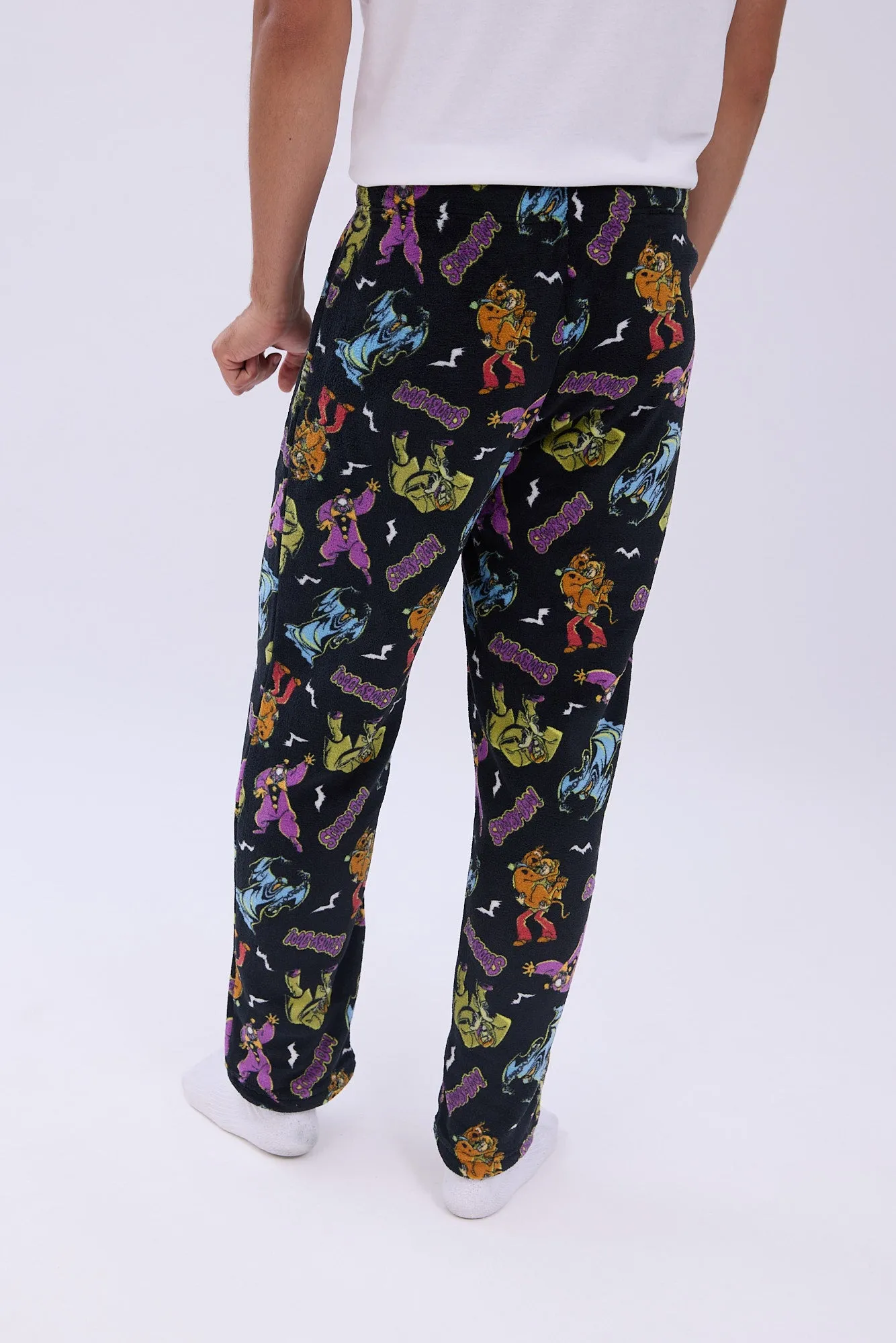 Scooby-Doo Printed Plush Pajama Pants