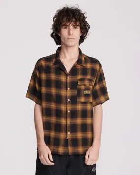 SHIN SHORT SLEEVE SHIRT - CAMEL