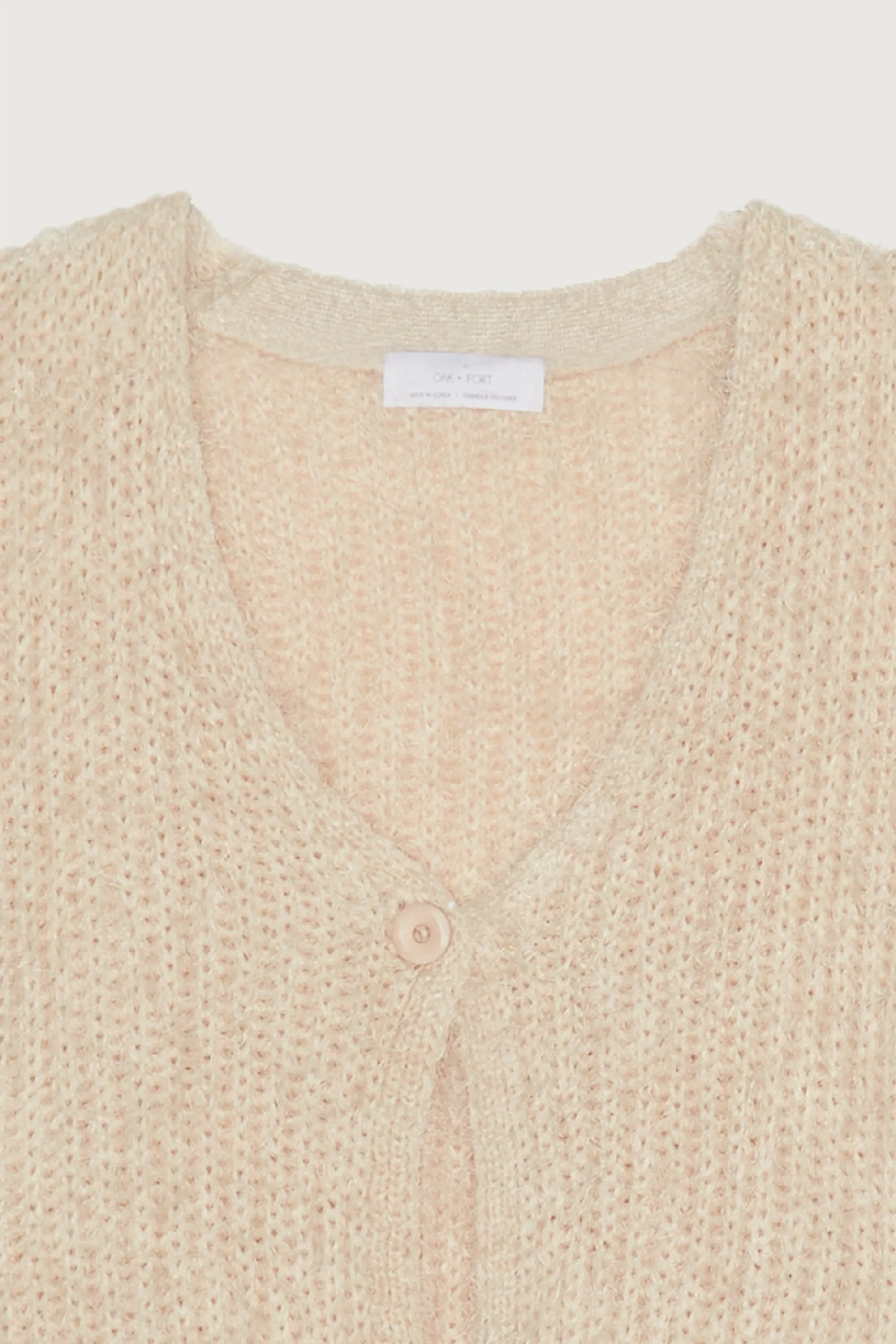 SINGLE BUTTON CARDIGAN