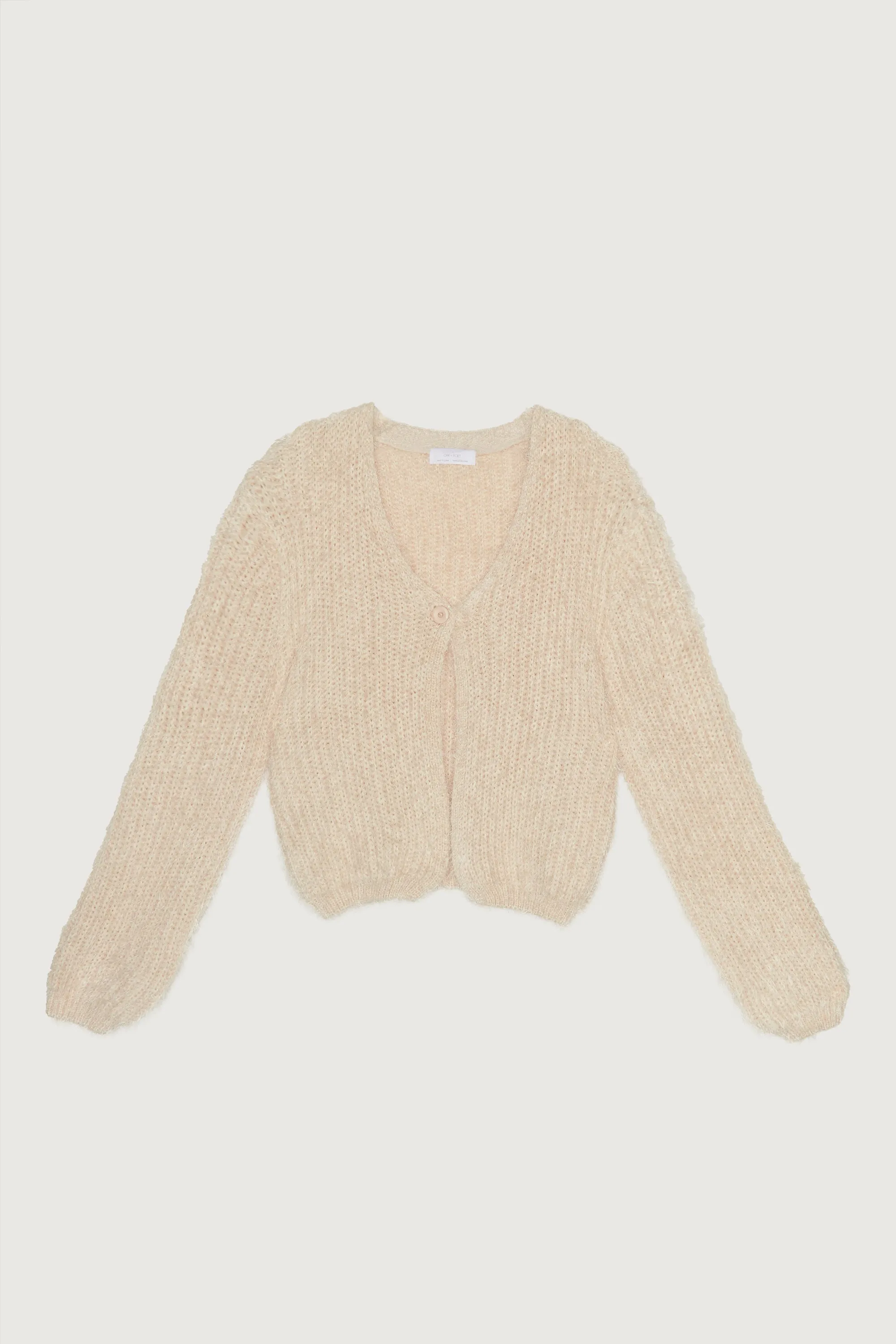 SINGLE BUTTON CARDIGAN