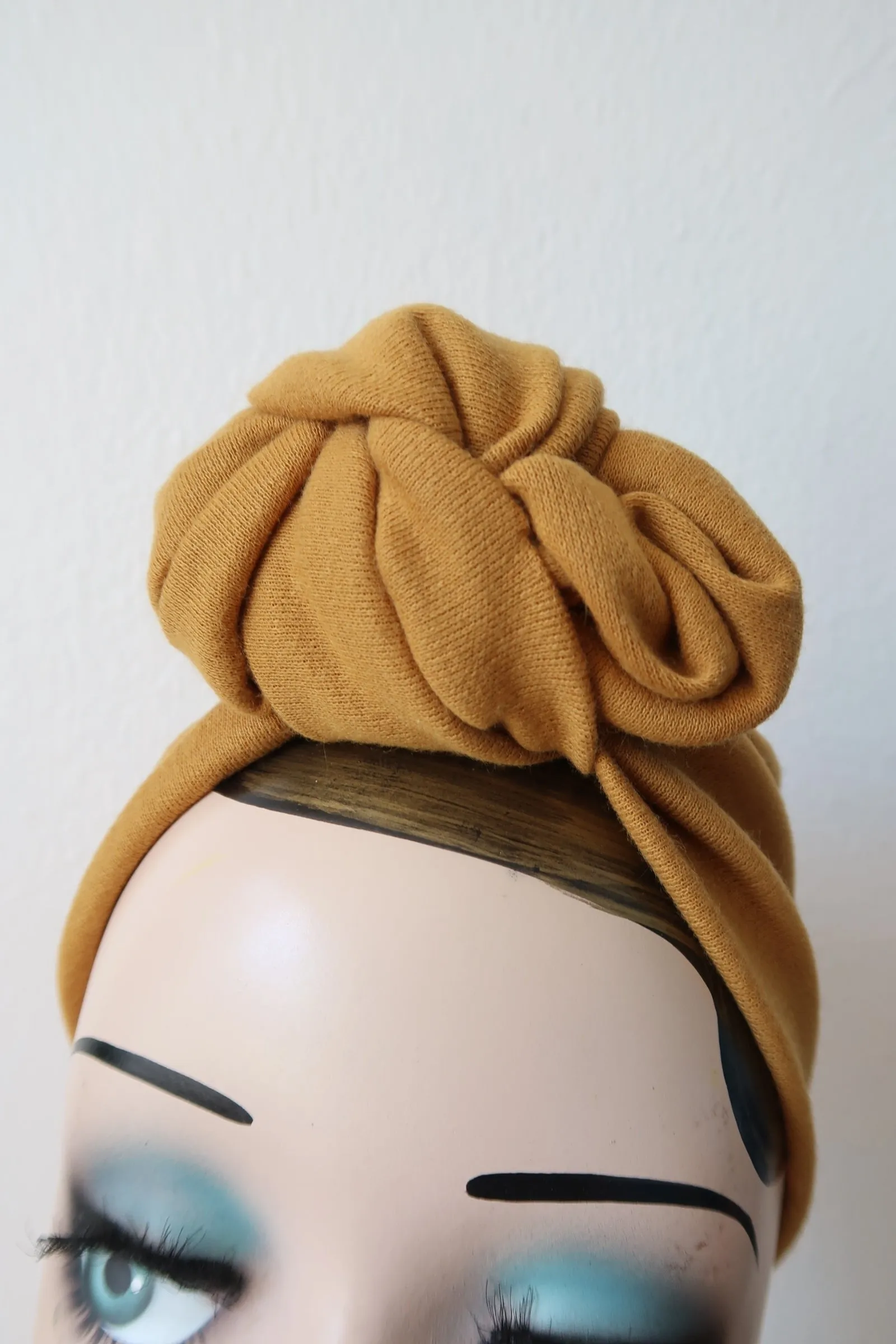 SMALL KNOT Vintage Style Pre-tied Headband in 9 Colours (made to order)