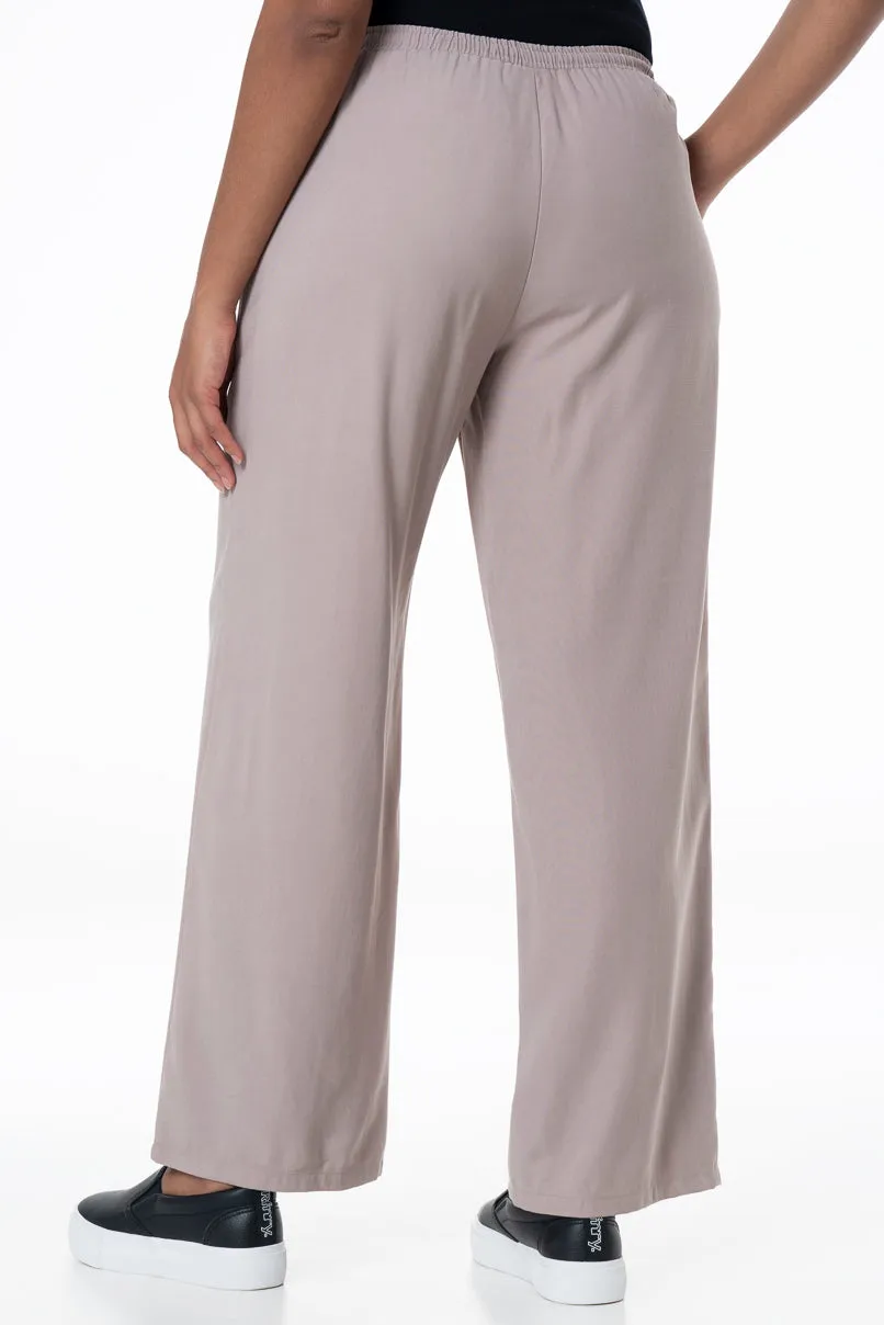 Straight Leg Pants _ 145592 _ Brown