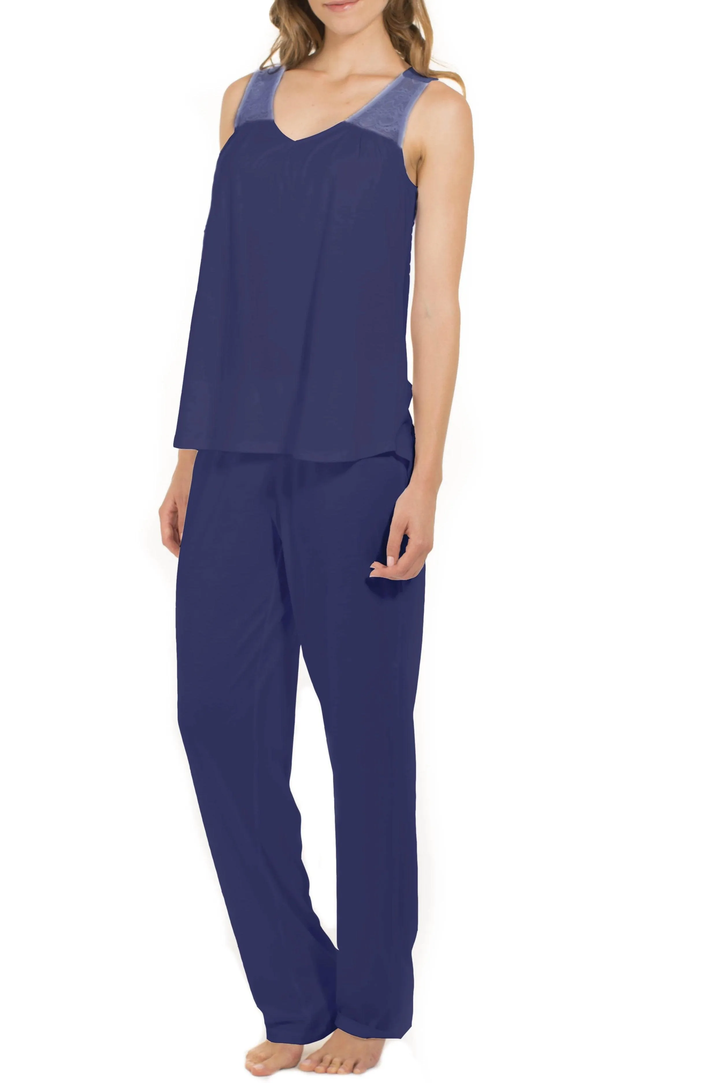 Tank Top Full Length Pant PJ Set - Clearance Rack