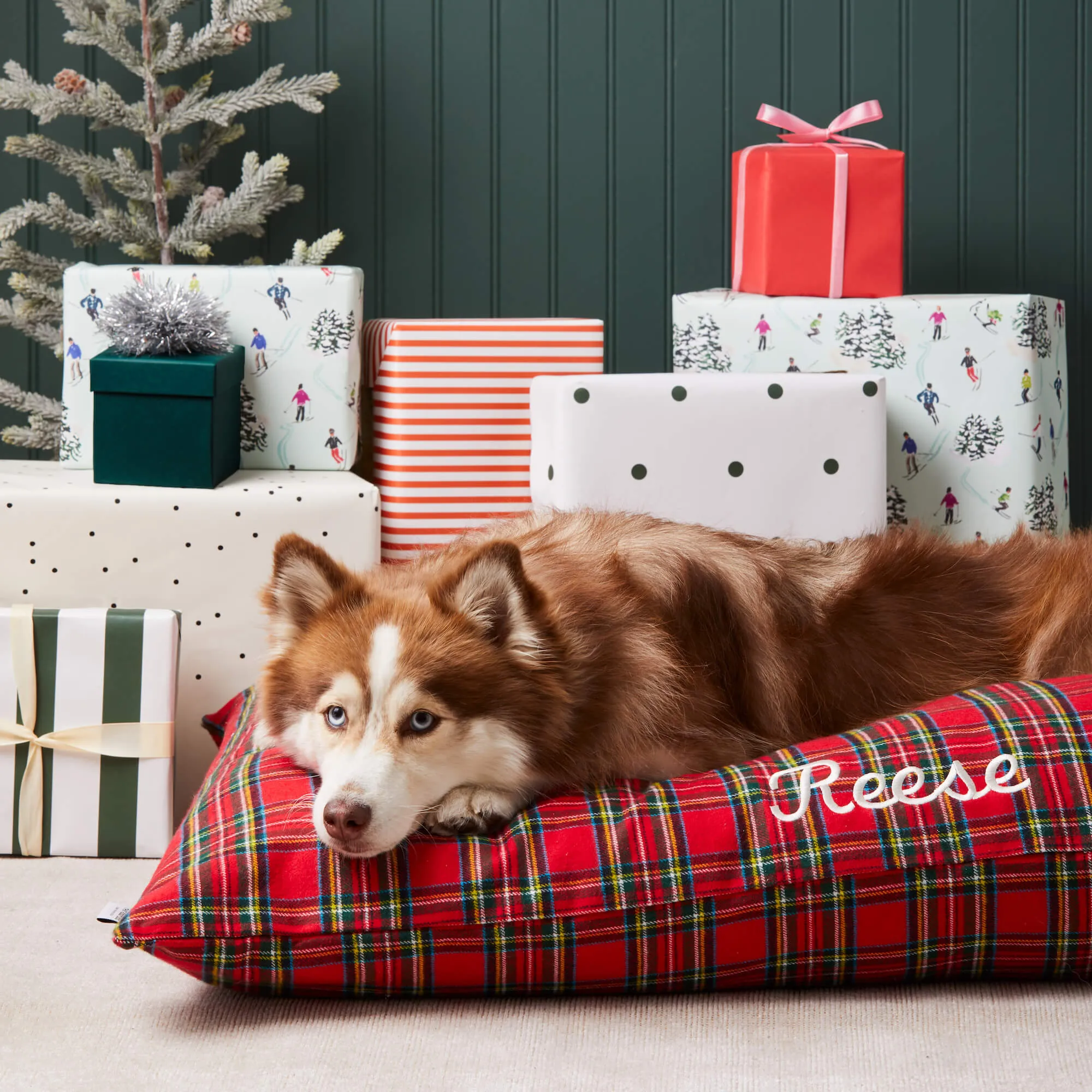 Tartan Plaid Flannel Dog Bed