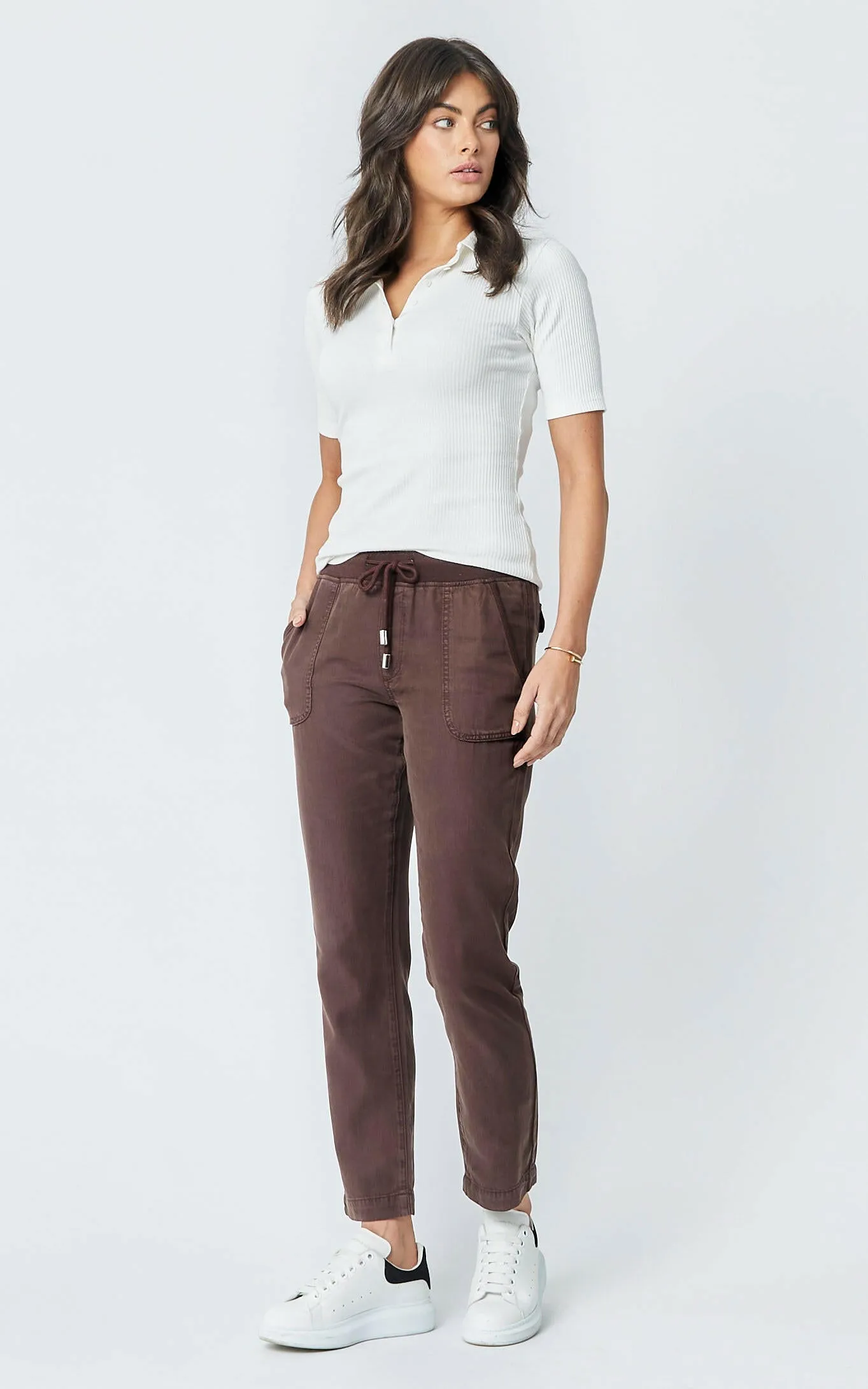 Tessini Brown Tencel Pants