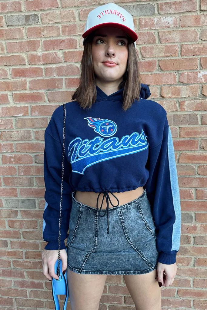 Titans Drawstring Crop Pullover