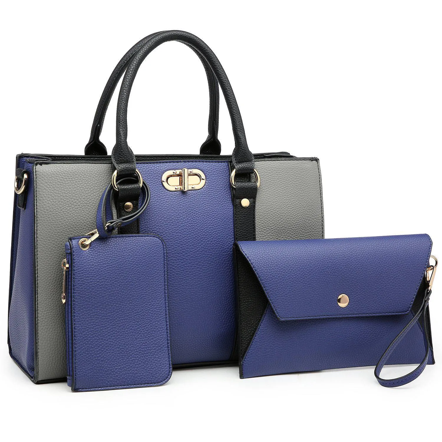 Two-tone 3-in-1 Handbag