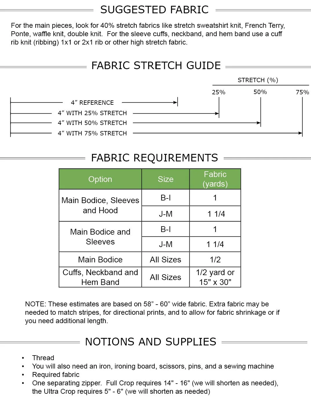 Ultra Crop PDF Sewing Pattern B-M