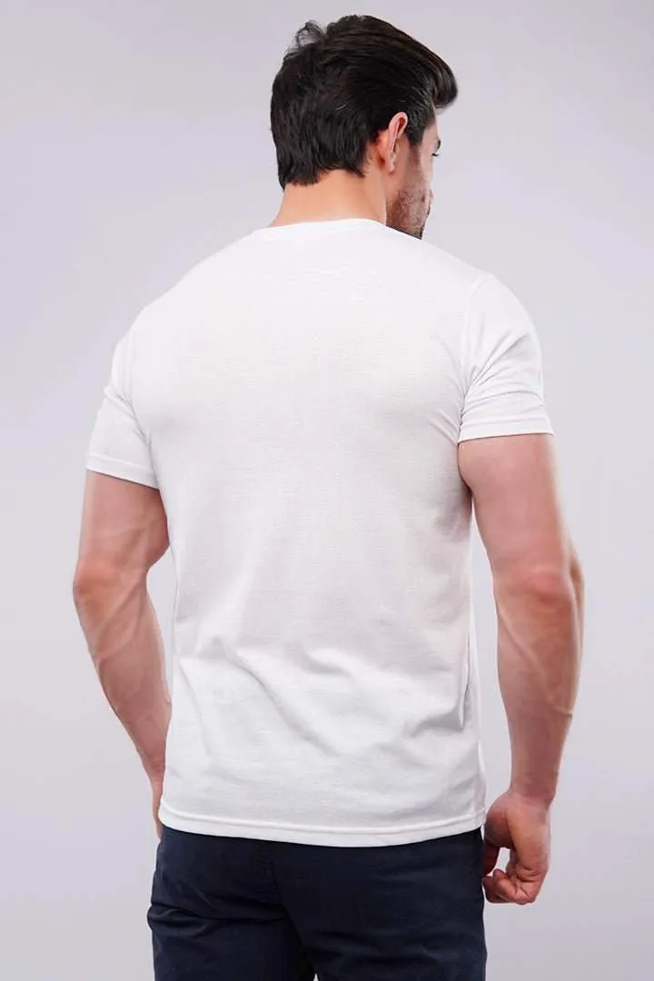 V-Neck T-Shirt - White