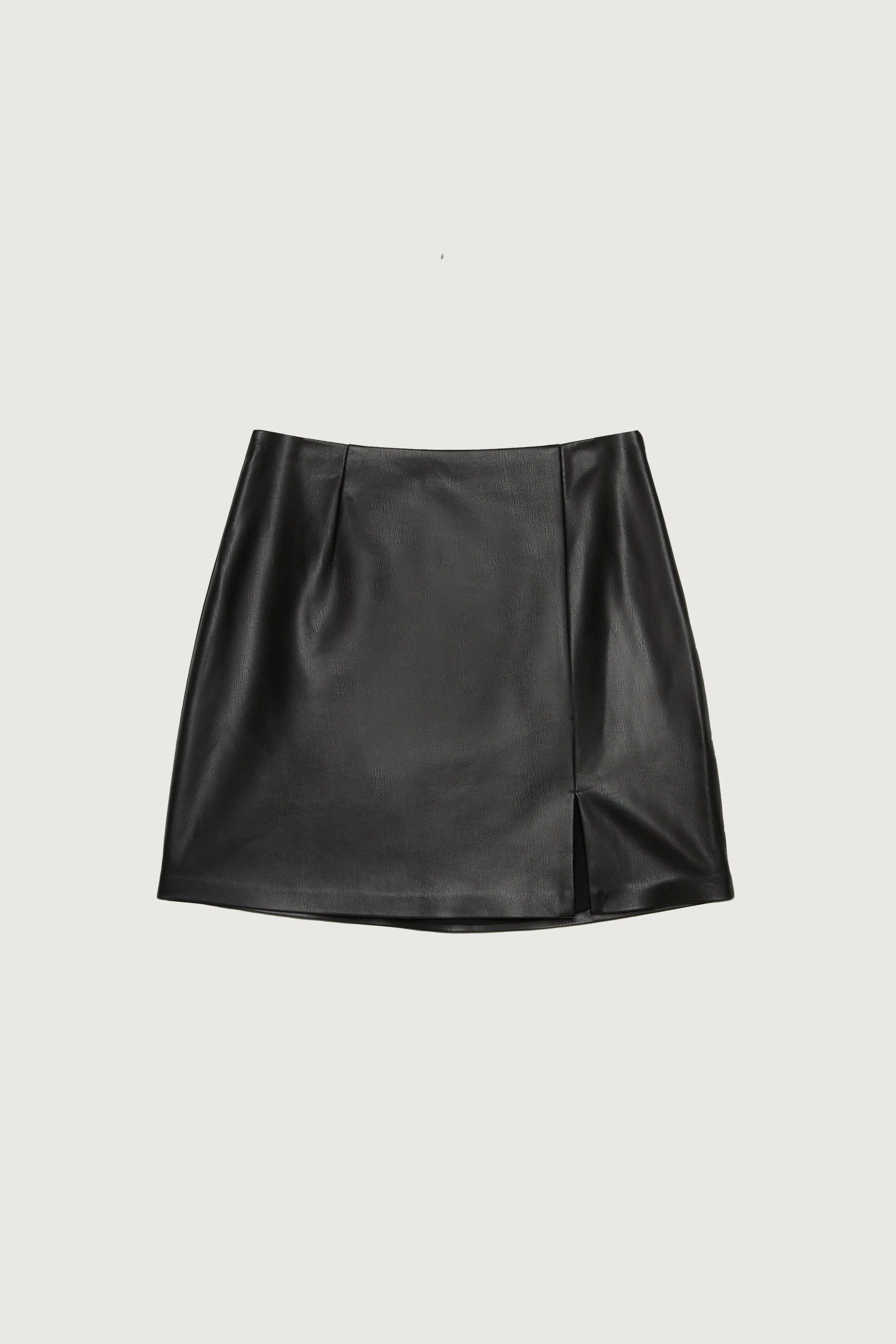 VEGAN LEATHER MINI SKIRT