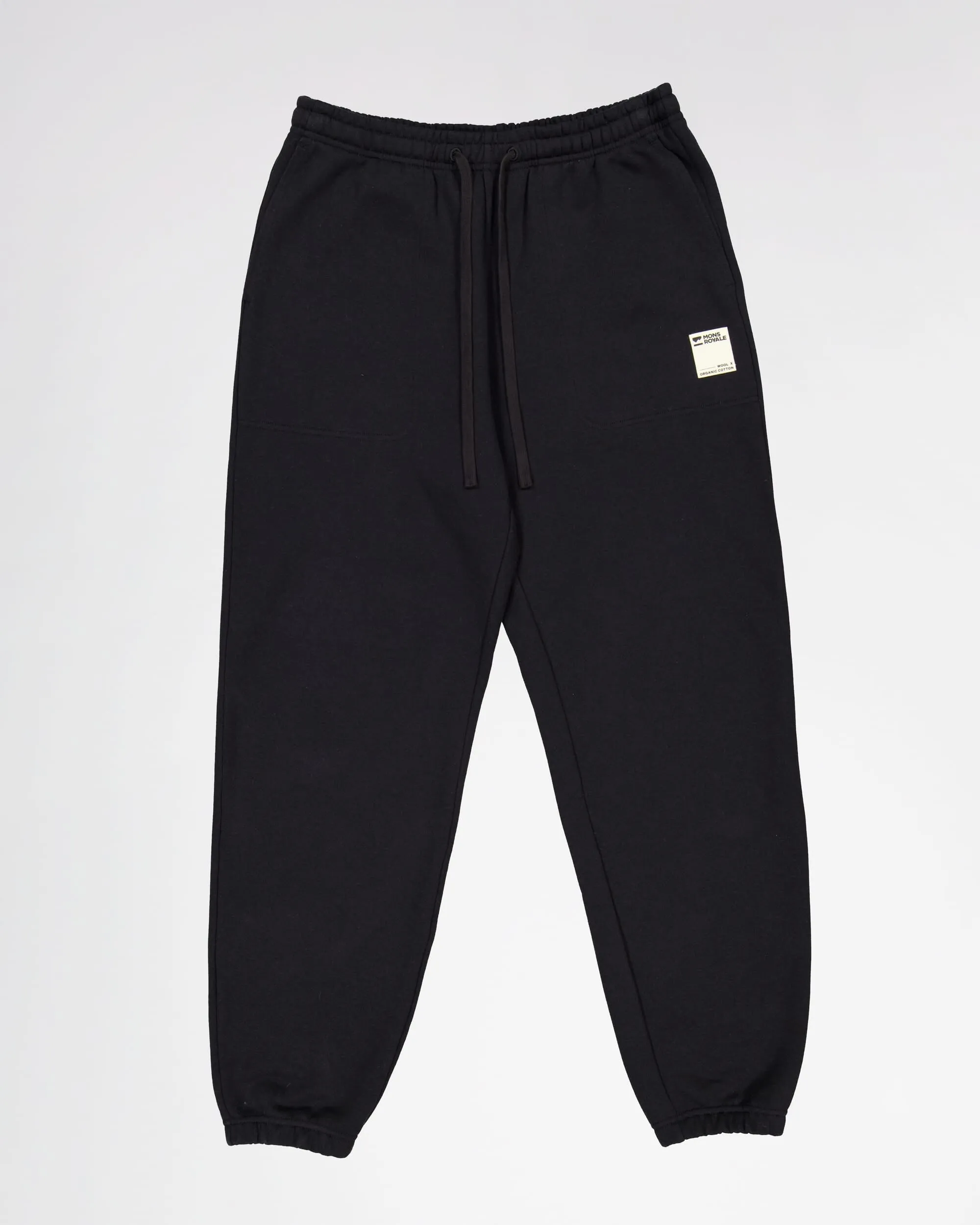 Verdant Merino Organic Cotton Sweatpants - Black