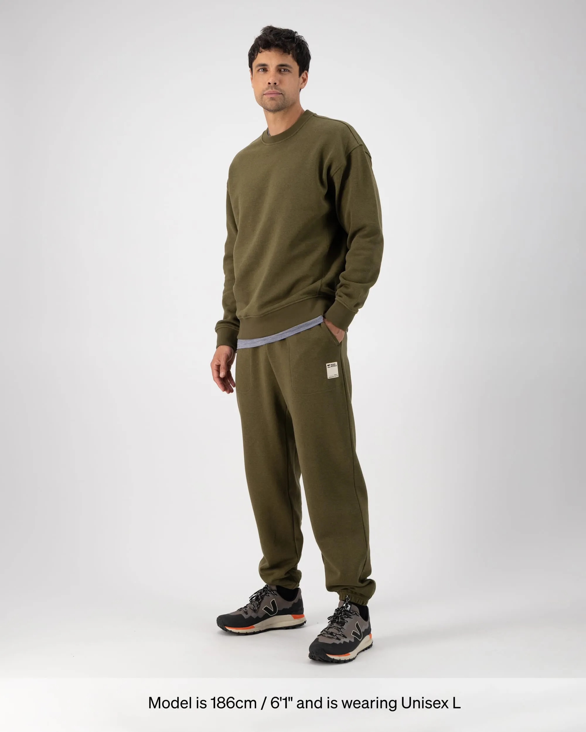 Verdant Merino Organic Cotton Sweatpants - Dark Olive