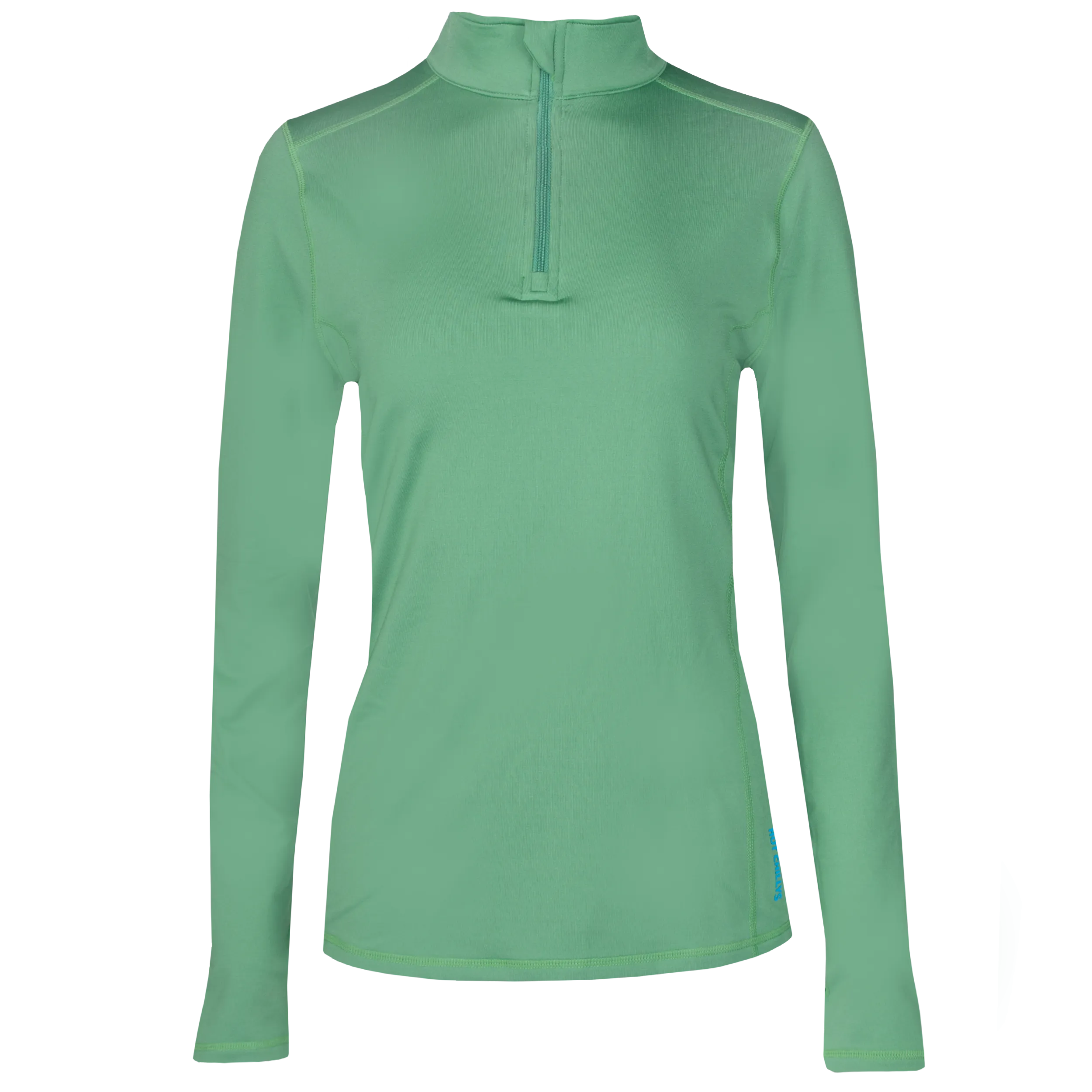 Women's Micro-Elite Chamois Solid Zip-T - Forest Green